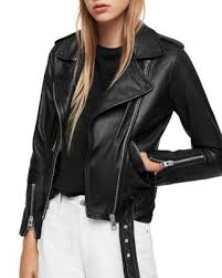 Allsaints Balfern Leather Biker Jacket Women Bloomingdales