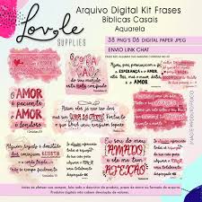 Arquivo kit Digital Frases Bíblicas Casais Amor Namorados | Elo7