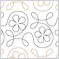 Ginger Flower Quilting Pantograph Pattern From Apricot Moon Designs In 2020 Quilting Designs Patterns Free Motion Quilt Designs Machine Quilting Designs