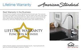 Do american standard faucets have a lifetime warranty. American Standard 4205 000f15 002 Polished Chrome Reliant Plus Water Conscious Kitchen Faucet Faucet Com