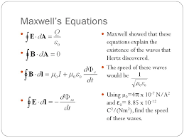 Maxwell equations play an important role in the theory of special relativity, them motivated to lorentz to create his transformation and to einstein to formulate his theory. Maxwell S Equations Maxwell Summarizes All Of Physics Using Fields Ppt Video Online Download