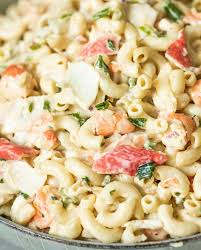 Leave to drain well in a colander. Seafood Macaroni Salad