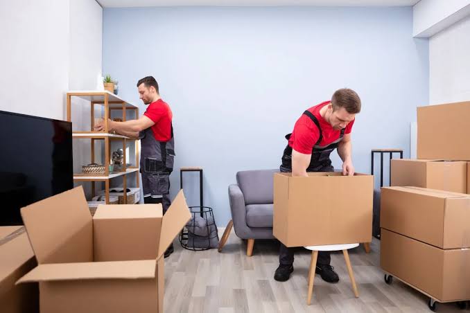 Moving preparation and organized household boxes