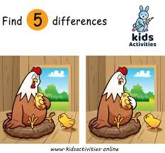 Spot 5 Differences Between Two Pictures Printable Kids Activities Printable Activities For Kids Activities For Kids Fun Activities For Kids