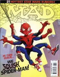 Star Wars Web Spider Man 8 Legged Spiderman Alien Spiderman Mad Magazine Cover Mad