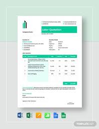 Free Free Construction Labour Quotation Template Download 1 Quotations In Microsoft Word Excel Apple Pages Numbers Google Docs Sheets In 2020 Quotations Quotation Format Templates