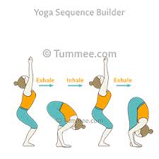 In either case the knees are straight but the hands can be supported (on the floor or on a chair or yoga blocks) or lifted. Chair Pose Standing Forward Bend Pose Flow Yoga Utkatasana Uttanasana Vinyasa Yoga Sequences Benefits Variations And Sanskrit Pronunciation Tummee Com