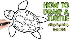 Not too difficult, but you need to know. How To Draw A Turtle Step By Step Drawing Tutorial Youtube