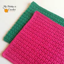 My Hobby Is Crochet Easy Crochet Dishcloth Free Crochet