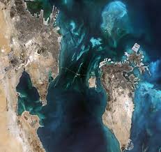 Colours Of The Persian Gulf Satellite Image Earth Art Bahrain