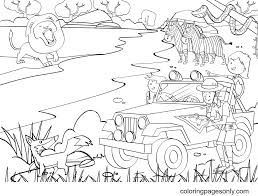 Get crafts, coloring pages, lessons, and more! Safari Jeep And Animals Coloring Pages Jeep Coloring Pages Coloring Pages For Kids And Adults