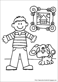 Let your kids learn colors & explore a magical world along with his animated puppy, blue and friends. Blue S Clues Coloring Sheets Educational Fun Kids Coloring Pages And Preschool Skills Worksheets