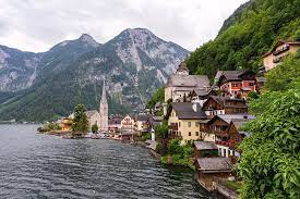 Anguilla bicolour echoes of disconnected sound. Picturesque View Of Hallstatt Village Situated On The Bank Of Hallstatter Lake High Alps Mountains Austria Photograph By Catalin Stoica