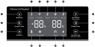 You only need to touch the glass lightly; Operating Instructions Ice Water Control Panel Fisher Paykel Product Help