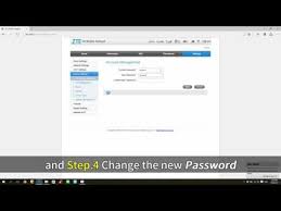 Find the default login, username, password, and ip address for your zte router. Zte Mf65m Change The Account Password By Admin Youtube