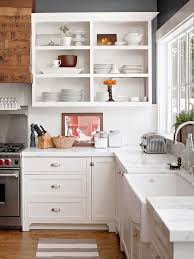 kitchen cabinets in white interior