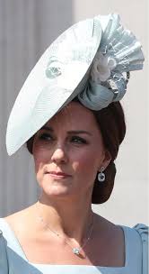 Duchess Of Cambridge Kiki Mcdonough Earrings And Necklace Trooping The Colour 2018 Duchess Catherine Duchess Of Cambridge Kate Middleton Hats