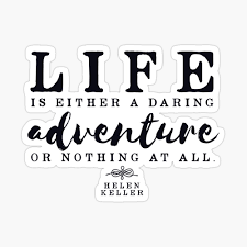 Life Is Either A Daring Adventure Or Nothing At All Helen Keller Quote Canvas Print By Knightsydesign Redbubble