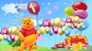 Welcoming that little someone, who brought happiness and joy into your life, with their tiny hands and feet they showed you how to. 1st Birthday Wishes Happy Birthday Song With Winnie The Pooh Youtube