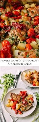 Mediterranean Chicken Thighs Recipe Mediterranean Chicken Thighs Recipe Mediterranean Diet Recipes Healthy Recipes