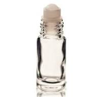 1/6 oz (5ml) Glass Roll-on Bottle with Cap & Plastic Balls