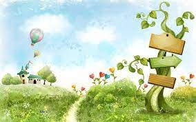 Cartoon Nature Wallpaper Cartoon Nature Landscape Fantasy Landscape Art Background Wallpaper