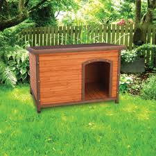 This sturdy wooden dog house features quality materials and a reliable design. Premium Doghouse Lg 01702 Ware Pet Products
