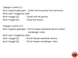 Baiklah pada artikel kali ini saya akan membagikan contoh teks penyiar radio, mohon maaf sebelumnya kalo ada kesalahan atau kekurangan dalam artikel ini :). Ayat Majmuk Ayat Majmuk Pancangan Relatif Ayat Majmuk Gabungan Ppt Download