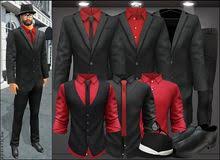 Black And Red Prom Tux A D R I A T I C Line Mesh Formal Suit Expansion Pack Black Red Prom Suit Black And Red Tux Black Red Wedding