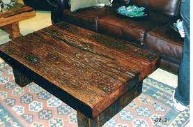 Railway sleeper wood coffee table large table rustic industrial modern retro furniture table on wheels 3173 idustrialdesignco 4.5 out of 5 stars (157) £ 278.00. Dark Stained Coffee Table Made From Recovered Railway Sleepers Coffee Table Oak Furniture Furniture