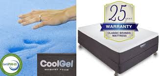 Classic Brands Cool Gel 12 Inch Gel Memory Foam Mattress Review Memory Foam Mattress Reviews Queen Size Memory Foam Mattress Foam Mattress