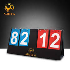 Maicca Basketball Score Board 4 Digit Soccer Scoreboard For Football Volleyball Handball Tennis Folding Sports Scoreboards Handball Scoreboards Volleyball