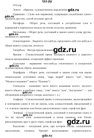 гдз по русскому языку 10 11 класс власенков рыбченкова 2019 Gdz Uprazhnenie 254 Russkij Yazyk 10 11 Klass Vlasenkov Rybchenkova