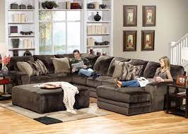 Great Sectional Sofa For My Family Room With A Matching Recliner I M Ok With Different Upholster Warm Living Room Design Living Room Warm Stylish Living Room