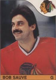 Bob Sauve 1985 O-Pee-Chee #174 Chicago Blackhawks Hockey Card NM