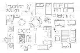 Architectural Technical Drawing Interior Design Plan Floor Plan Symbols Interior Design Drawings