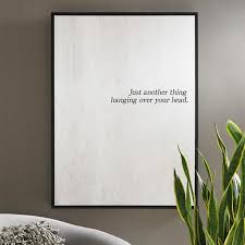 Just Another Thing Art Word Decor Black And White Words Canvas Frame