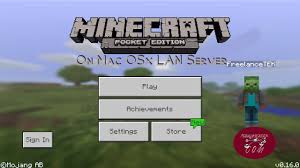 Minecraft Pe Mac Osx Lan Server Youtube