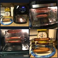 * in the microwave (covered by a paper towel) for approximately one. Power Airfryer Oven Hot Dogs On The Skewers Press The Rotisserie Button 350 For 10 Minutes Th Oven Hot Dogs Air Fryer Oven Recipes Power Air Fryer Recipes