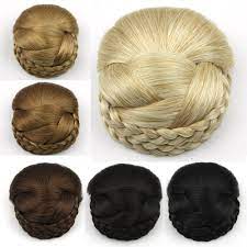 Short hair styles up perfectly in this cute tiny bun secured above the nape of the neck, a small section of hair left loose on one side of the head. Amazon Com Deniya Braid Fake Hair Bun Hairpiece Extension For Women Short Hair Cosplay Accessories For Women Beauty