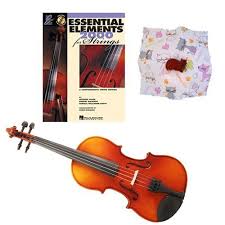Knilling Europa 12 Size Violin Outfit 3k With Essential Elements For Strings Violin Book 2 With Bonus Cat Rosin For Violin Essential Elements Learn Violin