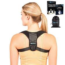 New Men Women Adjustable Back Brace Shoulder Support Pain Relief Back Straighten For Sale Online