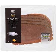 M S British Rare Roast Beef 5 Slices Ocado