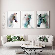 A wild mammal of the horse family. White Horeses Decor Horse Lovers Gift Horses Home Decor White Horses Painting Watercolor Digital Art Office Wall Decor Living Room Decor White Horse Painting Horse Wall Art Etsy Wall Art