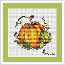 Tiny Pumpkin Cross Stitch Pattern, code AP-065 Anna Petunova | Buy online  on Mybobbin.com