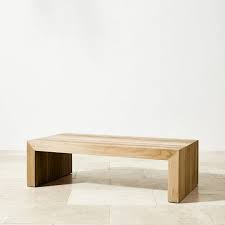 This table is handmade of solid teak wood, which is very sturdy and durable and has natural characteristics. Larnaca Outdoor Teak Coffee Table Patio Furniture Williams Sonoma