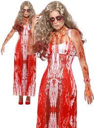 Jun 24, 2021 · this costume is scary on its own,. Ladies Blood Prom Queen Costume Carrie Zombie Horror Halloween Fancy Dress Movie Ebay