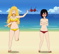 X 上的FEFreak726 (Comms are open!)：「And an ENF piece of Yang stealing Ruby's  top at the beach! And there are more to come here soon!  https://t.co/dMp3rw4cuI」 / X