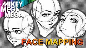 Welcome to the tutorial to draw fighting poses. Mapping The Face For Anime Manga Youtube