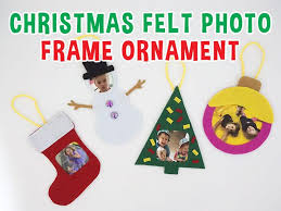 Wish i could clone it! Felt Christmas Photo Ornament Craft For Kids